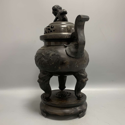 古玩銅器銅熏爐真品鑒賞圖