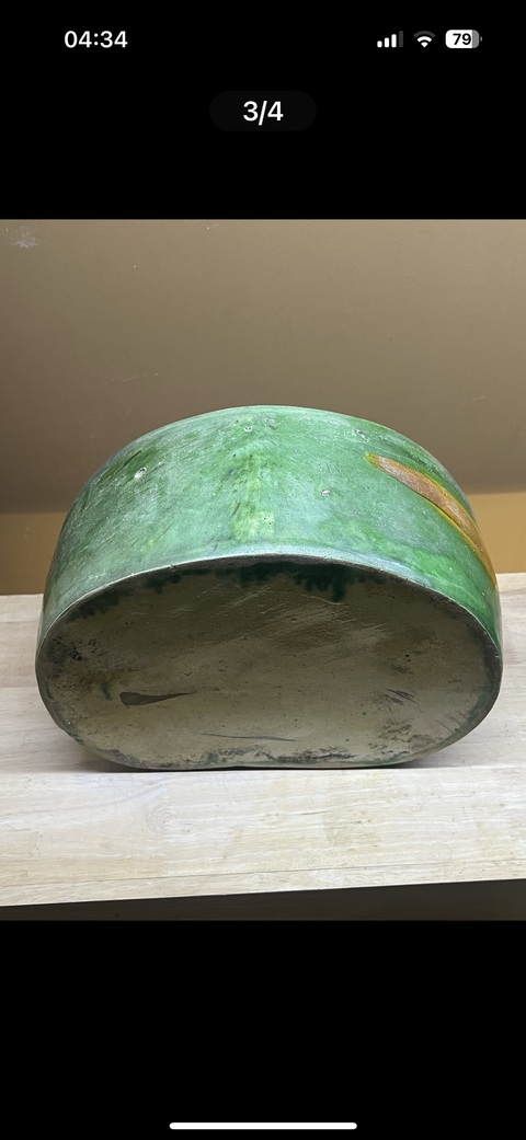 古玩陶瓷宋·綠搔落牡丹枕拍賣，當前價格98000元