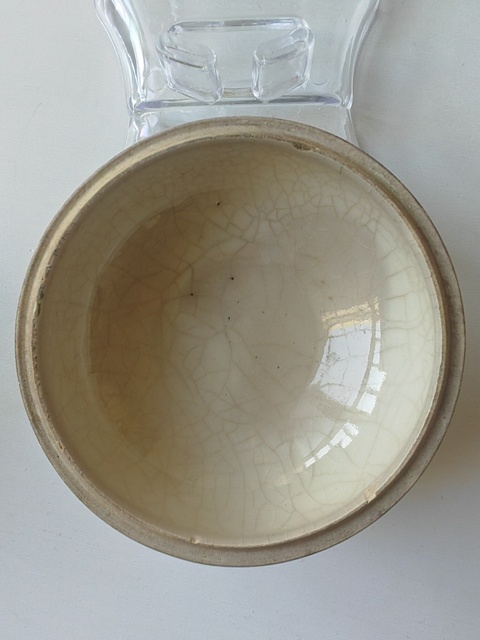 古玩陶瓷青花嬰戲紋粉盒真品鑒賞圖