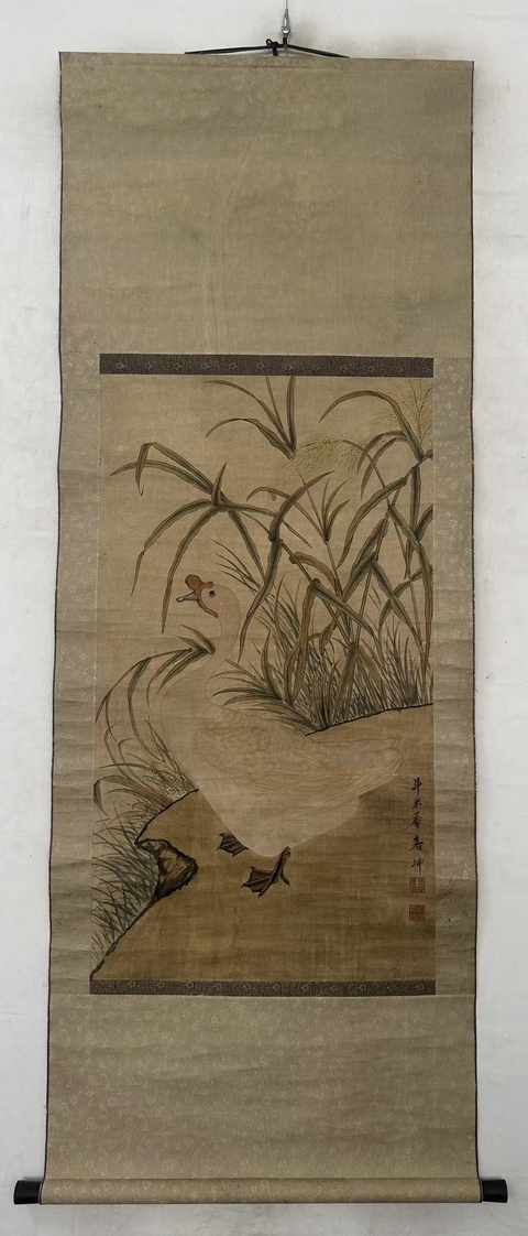 古玩字畫花鳥圖真品鑒賞圖
