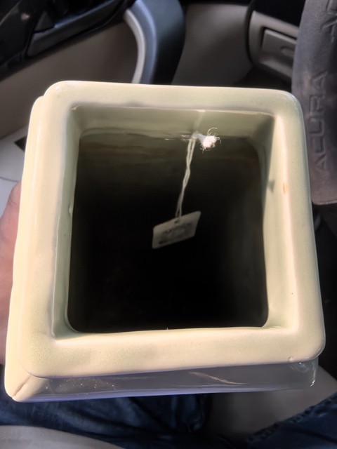 古玩陶瓷豆青釉印花瓶真品鑒賞圖