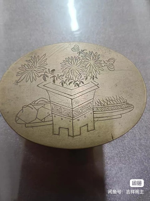 古玩銅器墨盒真品鑒賞圖