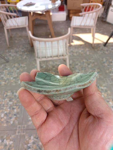 古玩陶瓷南宋龍泉仿官窯整底標本拍賣，當前價格880元