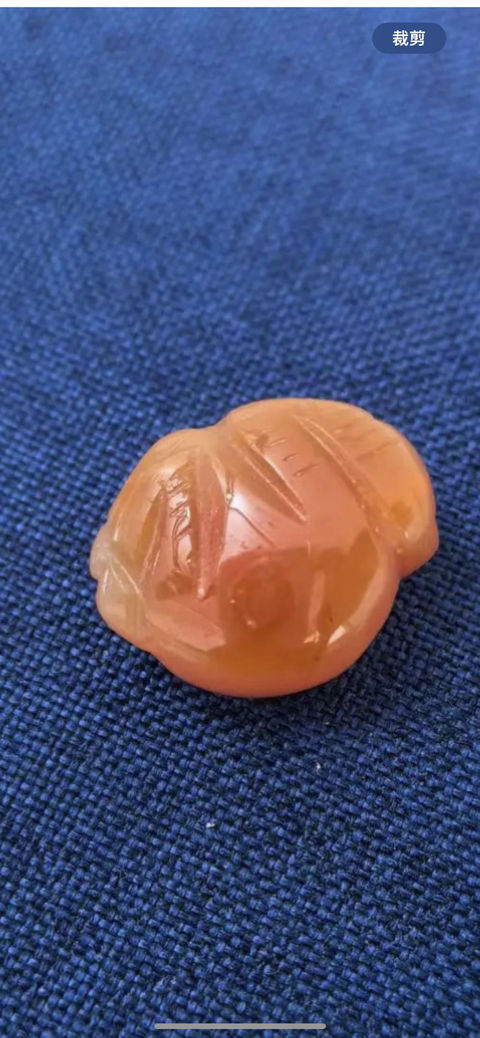 古玩玉器瑪瑙雕“猴子墜飾”真品鑒賞圖