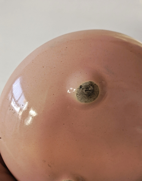 古玩陶瓷桃紅筆洗真品鑒賞圖