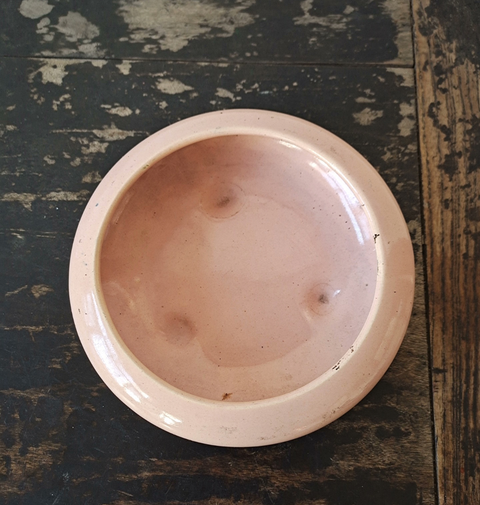 古玩陶瓷桃紅筆洗真品鑒賞圖