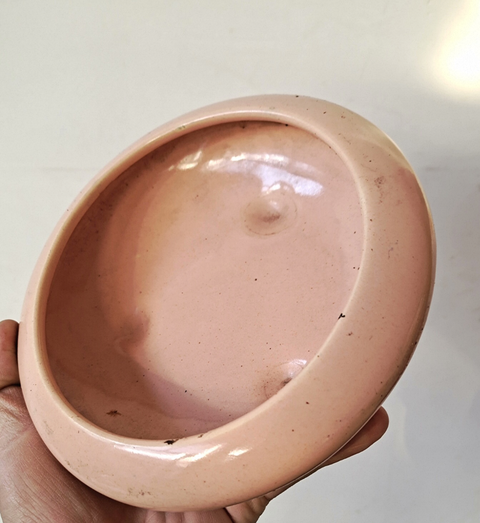 古玩陶瓷桃紅筆洗真品鑒賞圖