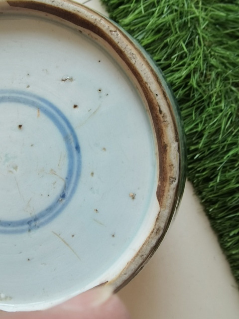 古玩陶瓷康熙青花壽字罐真品鑒賞圖