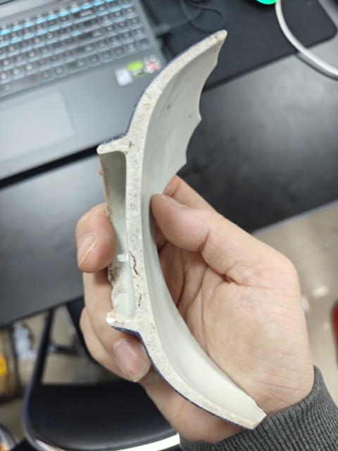 古玩陶瓷祭藍釉瓷片真品鑒賞圖