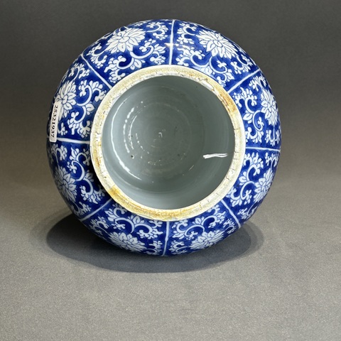 古玩陶瓷康熙青花將軍罐真品鑒賞圖