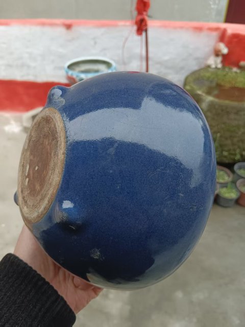 古玩陶瓷霽藍釉香爐真品鑒賞圖