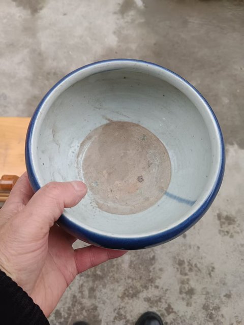 古玩陶瓷霽藍釉香爐真品鑒賞圖