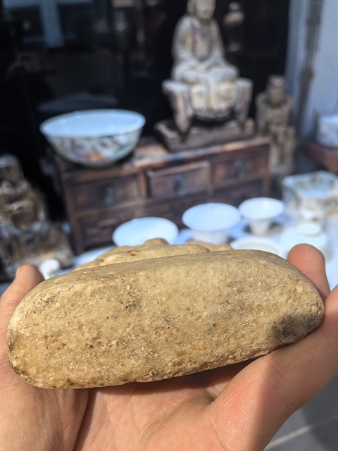 古玩雜項一佛二菩薩三尊像真品鑒賞圖