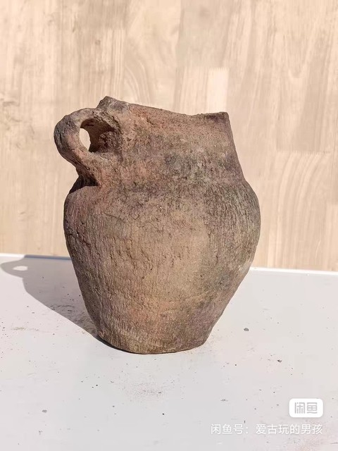 古玩陶瓷齊家文化單耳壺真品鑒賞圖