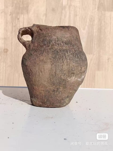 古玩陶瓷齊家文化單耳壺真品鑒賞圖