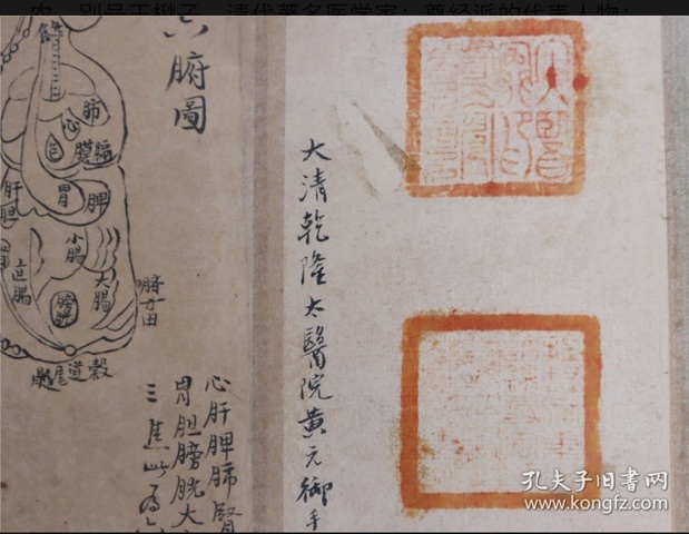 古玩字畫黃元御手稿真品鑒賞圖