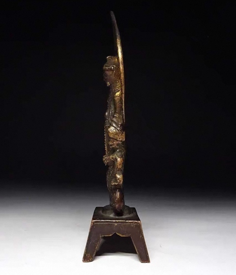 古玩銅器銅板凳佛真品鑒賞圖