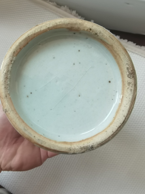 古玩陶瓷青花纏枝牡丹花卉尺瓶真品鑒賞圖