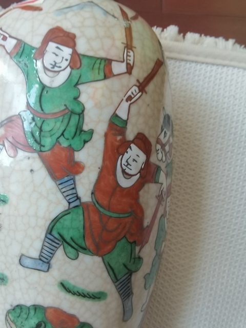 古玩陶瓷哥釉鐵銹花真品鑒賞圖