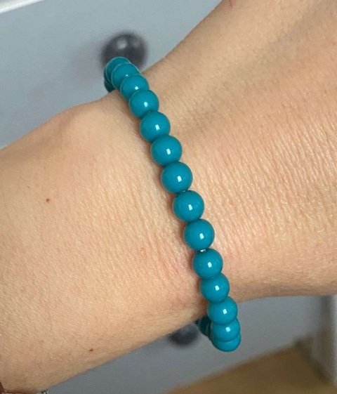 古玩玉器綠松石珠串真品鑒賞圖