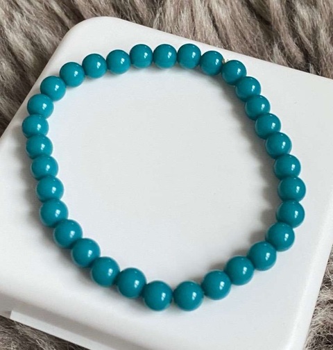 古玩玉器綠松石珠串真品鑒賞圖