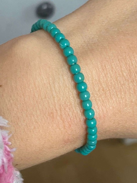 古玩玉器綠松石珠串真品鑒賞圖