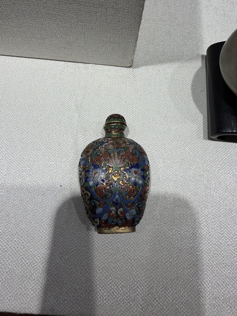 古玩雜項景泰藍鼻煙壺真品鑒賞圖