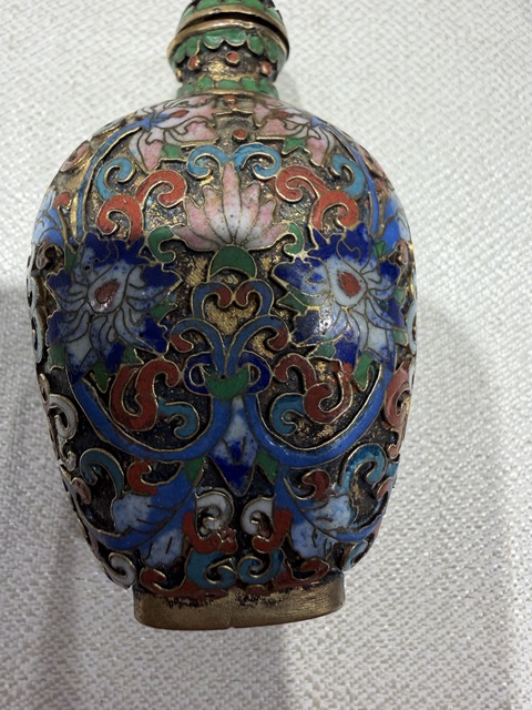 古玩雜項景泰藍鼻煙壺真品鑒賞圖