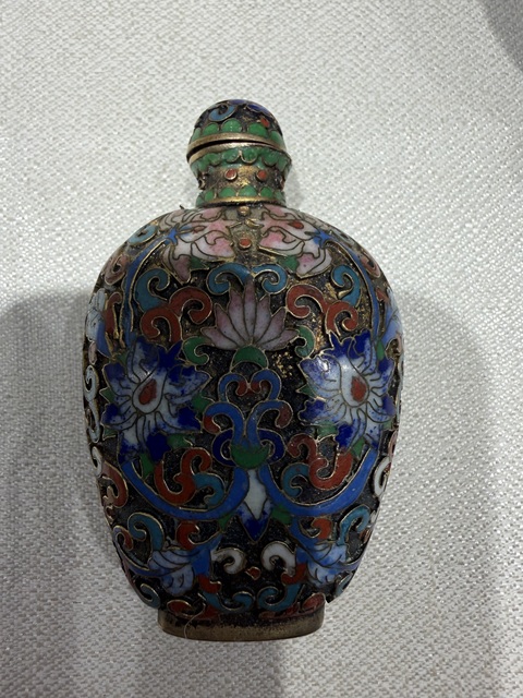 古玩雜項景泰藍鼻煙壺真品鑒賞圖