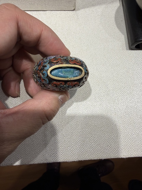 古玩雜項景泰藍鼻煙壺真品鑒賞圖