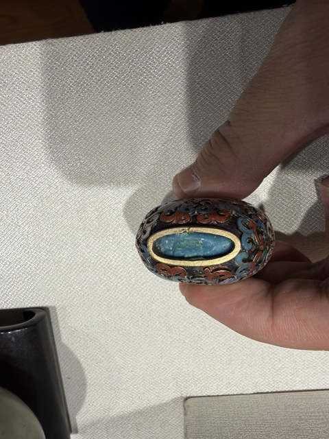 古玩雜項景泰藍鼻煙壺真品鑒賞圖