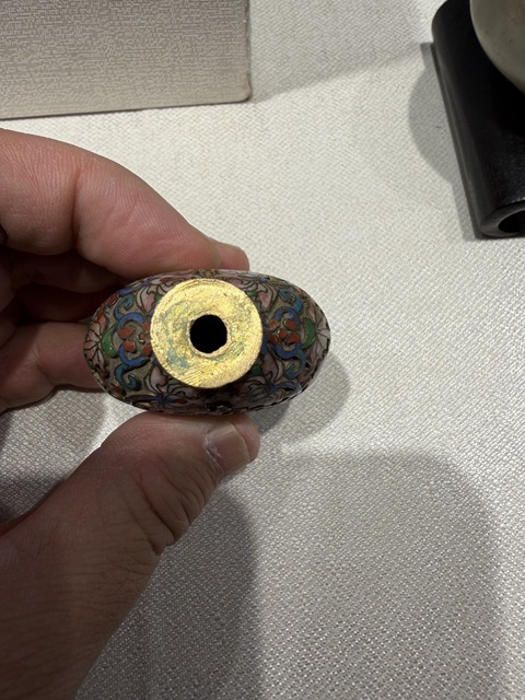 古玩雜項景泰藍鼻煙壺真品鑒賞圖