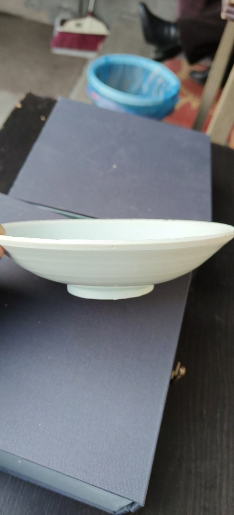 古玩陶瓷芒口圈足覆燒工藝影青淺碗真品鑒賞圖