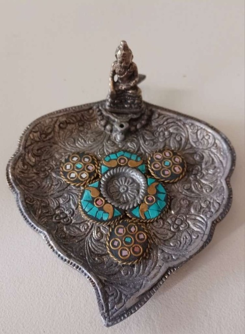 古玩銅器白銅香插真品鑒賞圖