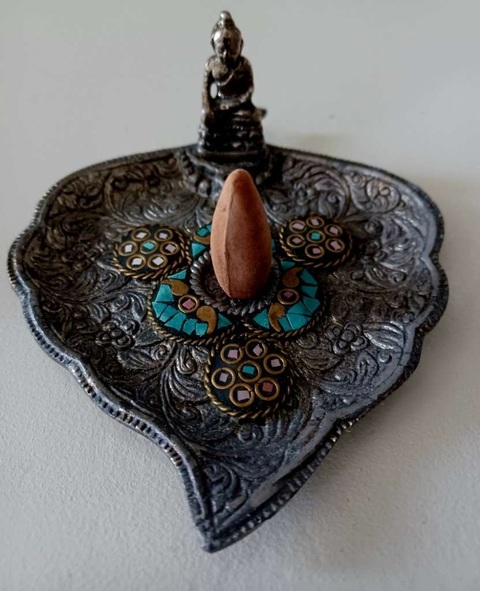 古玩銅器白銅香插真品鑒賞圖