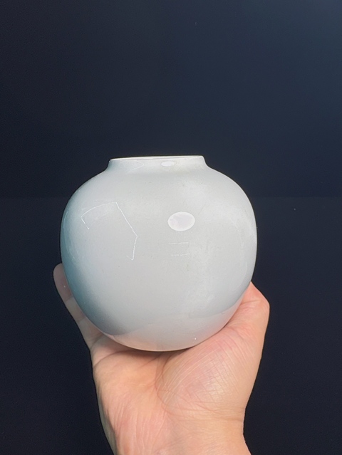 古玩陶瓷白釉罐真品鑒賞圖