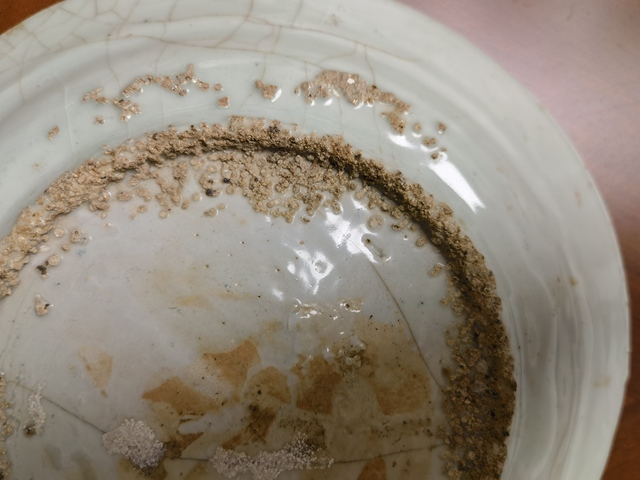 古玩陶瓷花鳥紋盤真品鑒賞圖