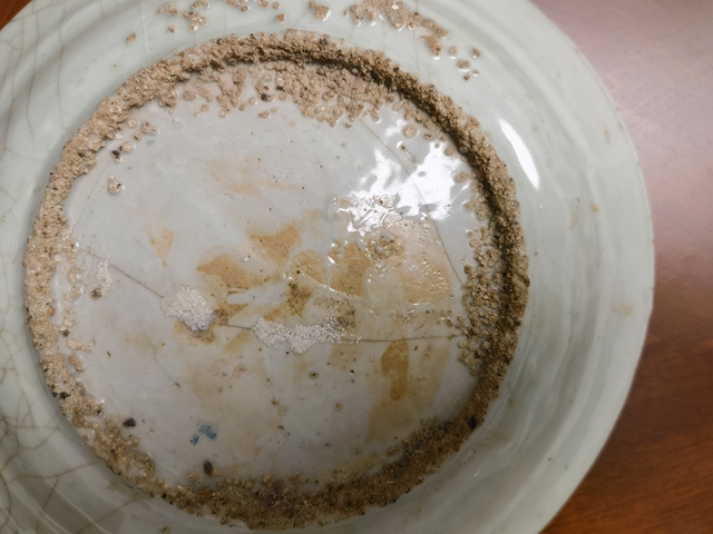 古玩陶瓷花鳥紋盤真品鑒賞圖