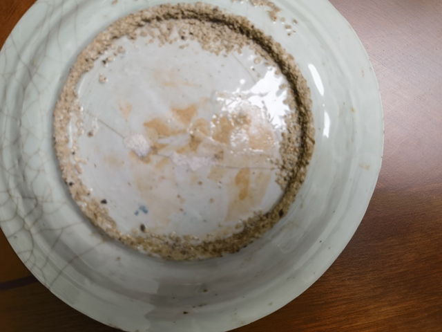 古玩陶瓷花鳥紋盤真品鑒賞圖