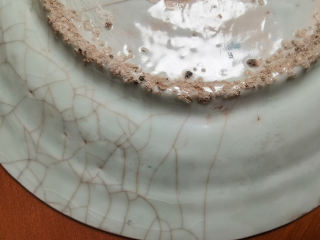 古玩陶瓷花鳥紋盤真品鑒賞圖