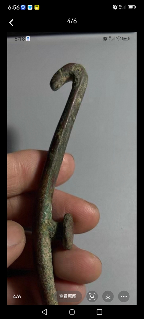 古玩銅器帶鉤真品鑒賞圖