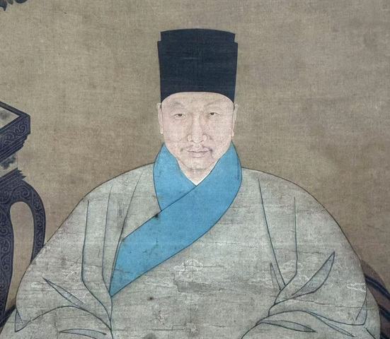 古玩字畫明末清初·學士圖 真品鑒賞圖