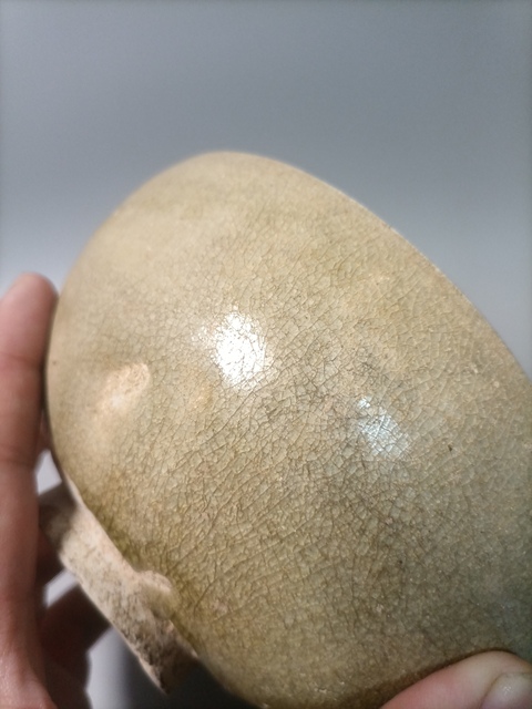 古玩陶瓷岳州窯青釉茶碗真品鑒賞圖