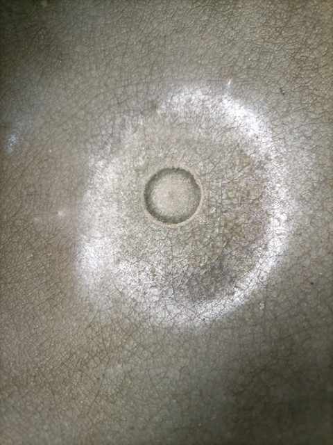 古玩陶瓷岳州窯青釉茶碗真品鑒賞圖