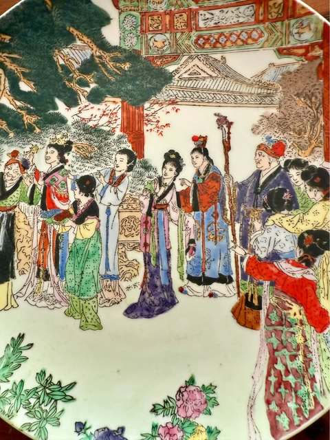 古玩陶瓷創(chuàng)匯 歷史人物紋盤真品鑒賞圖