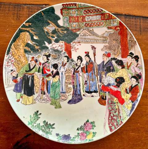 古玩陶瓷創(chuàng)匯 歷史人物紋盤真品鑒賞圖