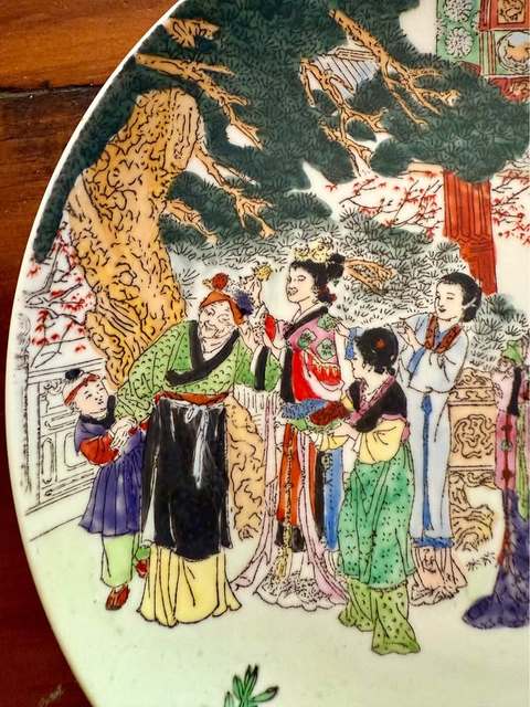 古玩陶瓷創(chuàng)匯 歷史人物紋盤真品鑒賞圖