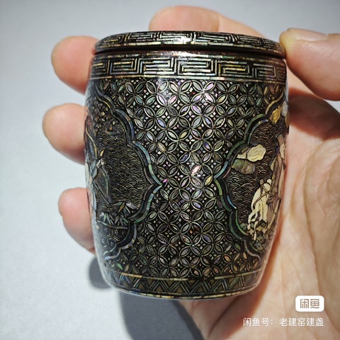 古玩雜項螺鈿漆器真品鑒賞圖