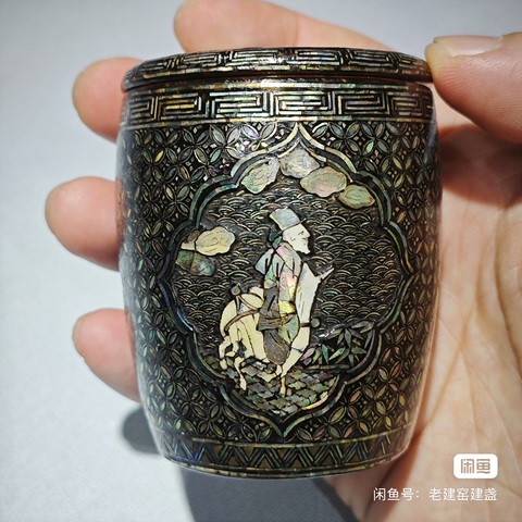 古玩雜項螺鈿漆器真品鑒賞圖
