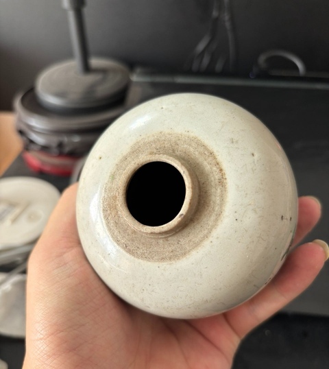 古玩陶瓷景德鎮(zhèn)粉彩花卉紋罐真品鑒賞圖